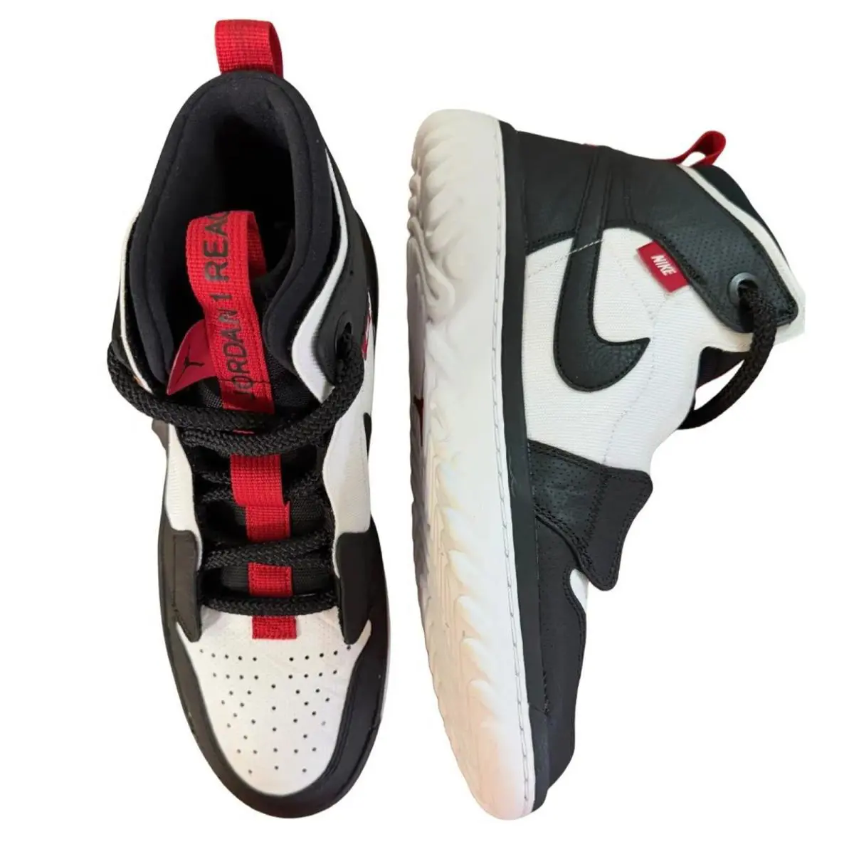 Nike shoes - Nike Air Jordan 1 High React - AR5321-016 - Black/Black-White-Gym Red 2