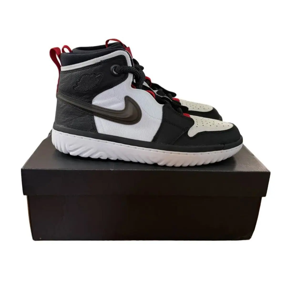 Nike shoes - Nike Air Jordan 1 High React - AR5321-016 - Black/Black-White-Gym Red 5