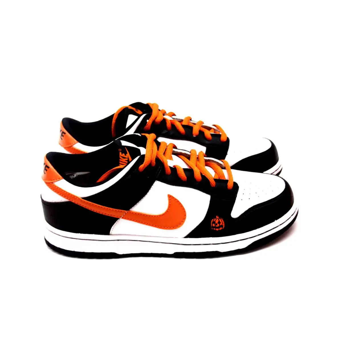 Nike shoes - Nike Dunk Low GS - Dunk Low - WHITE/SOFT ORANGE-BLACK 5