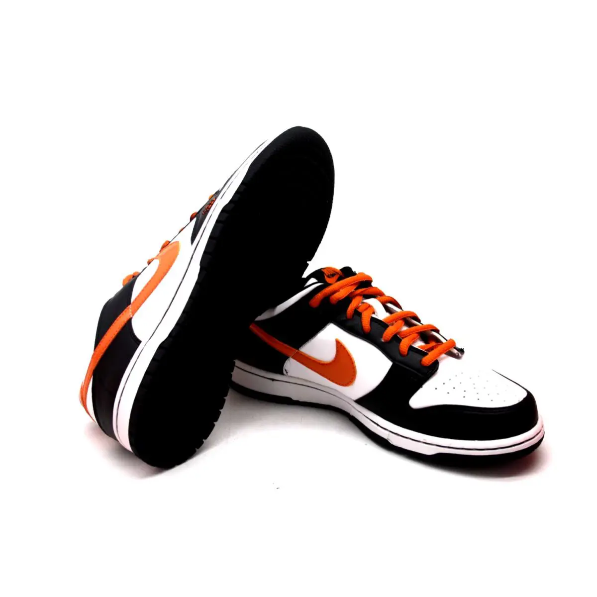 Nike shoes - Nike Dunk Low GS - Dunk Low - WHITE/SOFT ORANGE-BLACK 6