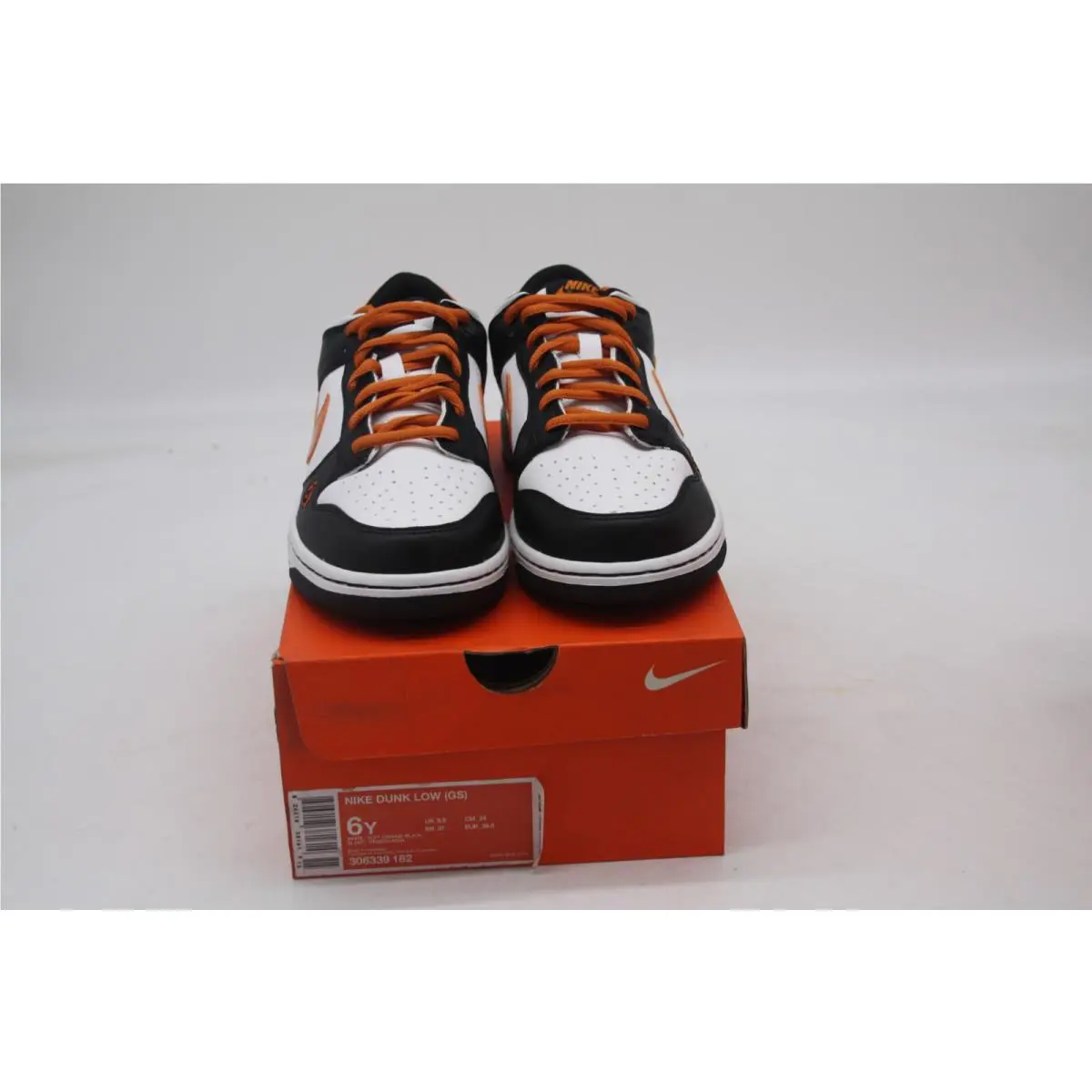 Nike shoes - Nike Dunk Low GS - Dunk Low - WHITE/SOFT ORANGE-BLACK 16