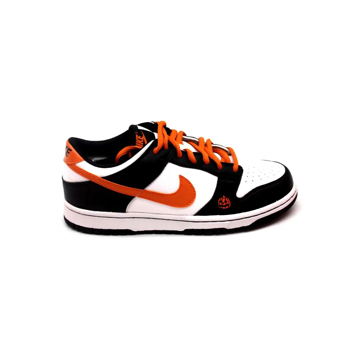 Nike shoes - Nike Dunk Low GS - Dunk Low - WHITE/SOFT ORANGE-BLACK 8
