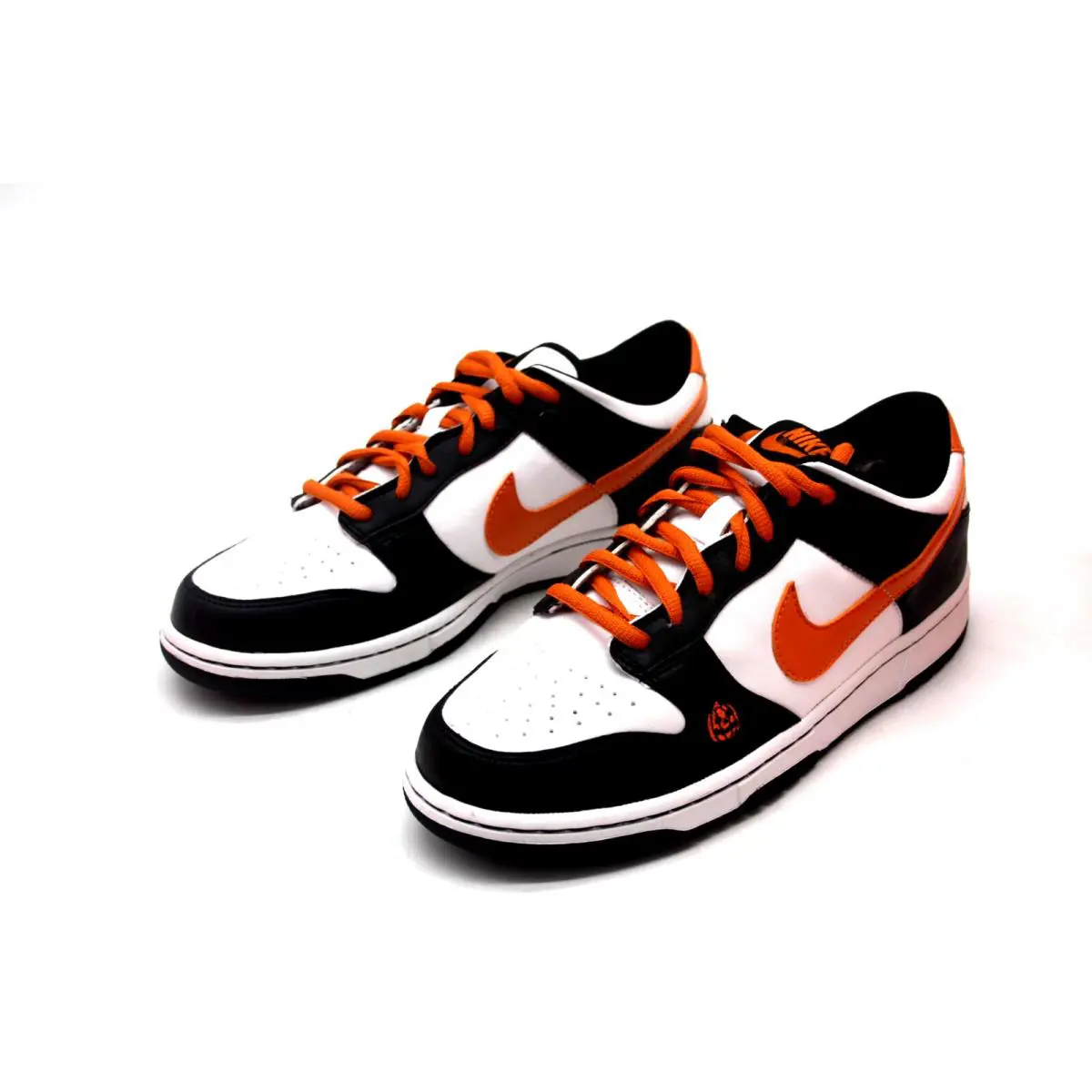 Nike shoes - Nike Dunk Low GS - Dunk Low - WHITE/SOFT ORANGE-BLACK 10