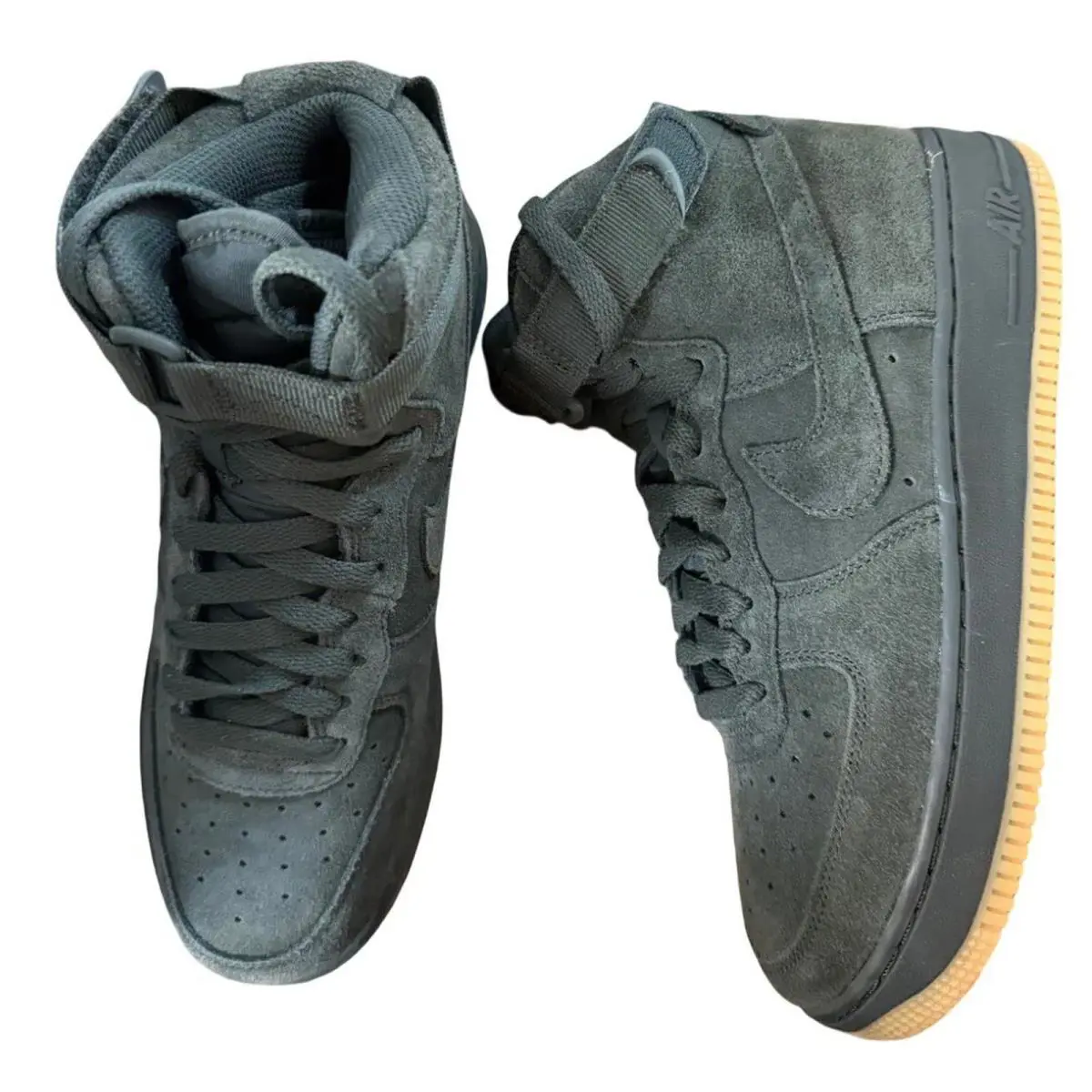 Nike shoes - Nike Air Force 1 High Lv8 (GS) - 807617 300 - Sequoia/Sequoia 1