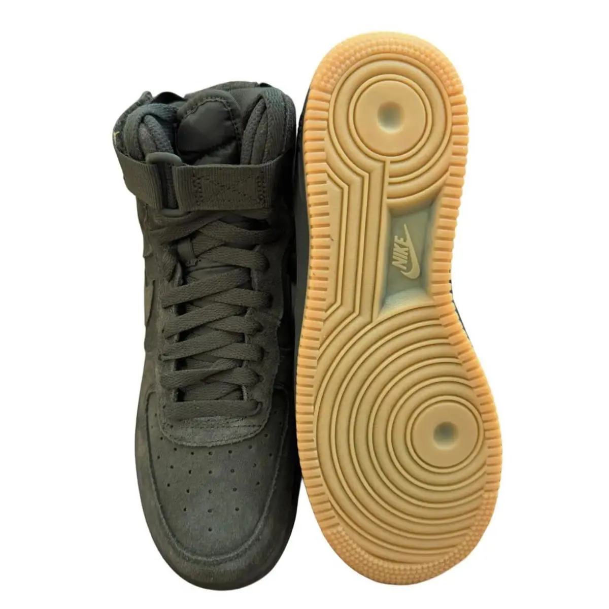 Nike shoes - Nike Air Force 1 High Lv8 (GS) - 807617 300 - Sequoia/Sequoia 2
