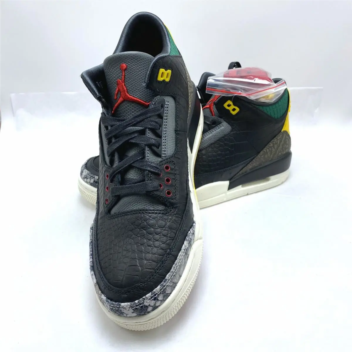 Nike shoes - Air Jordan 3 Retro - Air Retro - CV3583-003 - Black / Black - White - Gorge Green 6