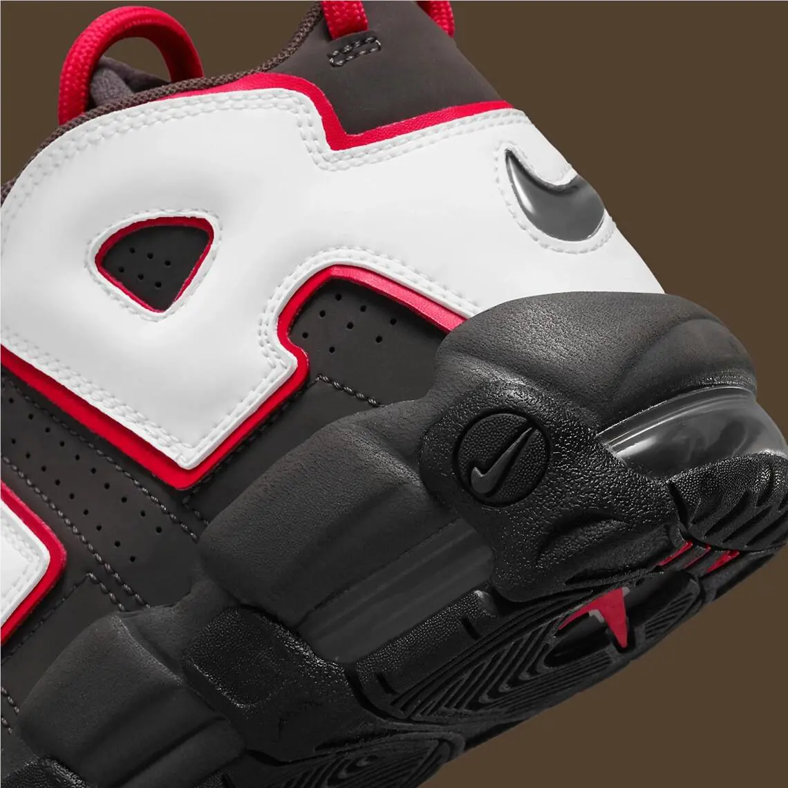 Nike shoes - Nike Air More Uptempo - Air More Uptempo - Medium Ash/Black/Sired Red/White 8