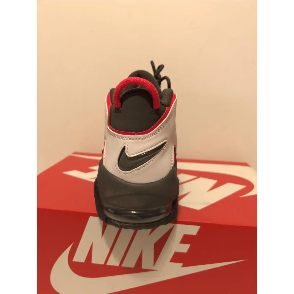 Nike shoes - Nike Air More Uptempo - Air More Uptempo - Medium Ash/Black/Sired Red/White 3