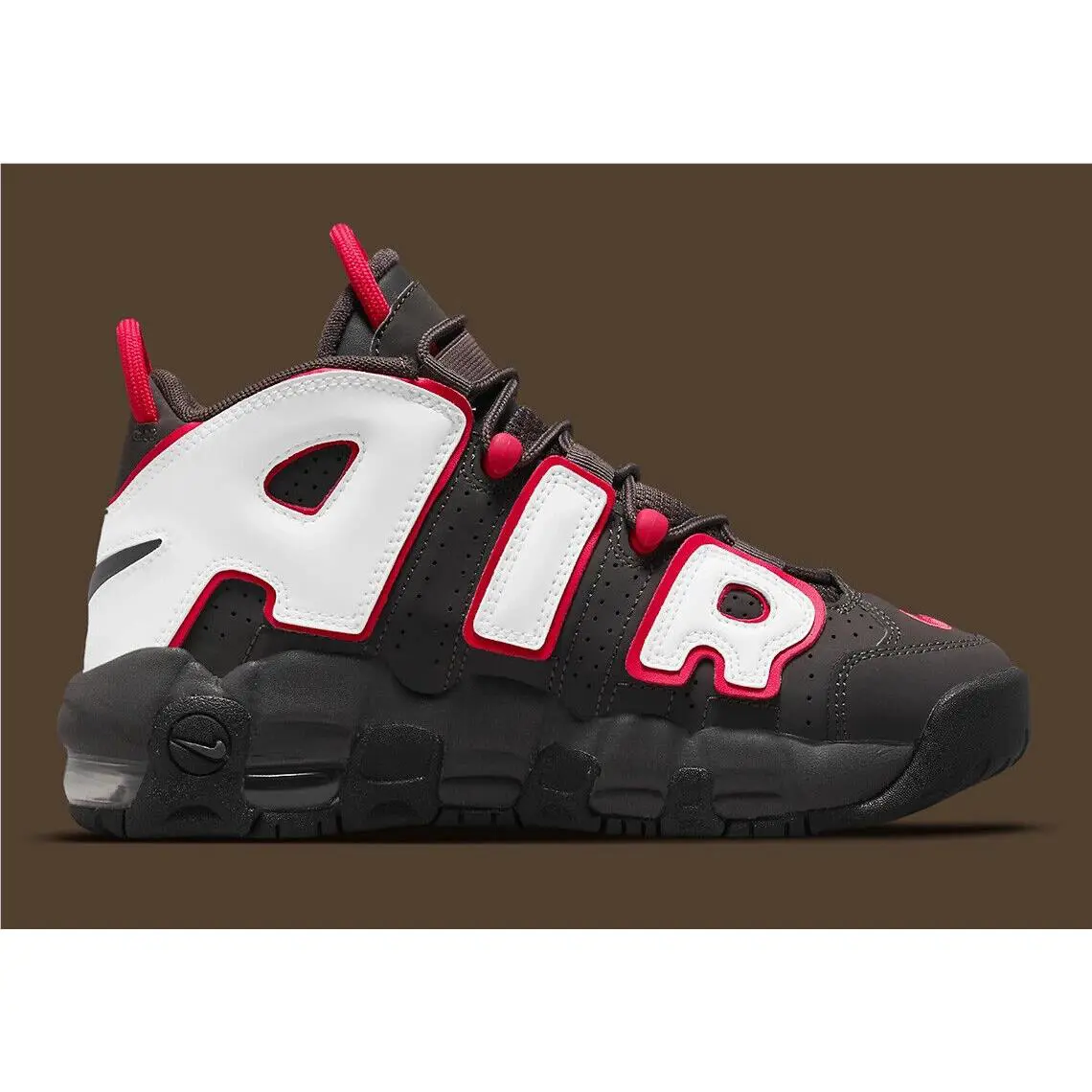 Nike shoes - Nike Air More Uptempo - Air More Uptempo - Medium Ash/Black/Sired Red/White 4