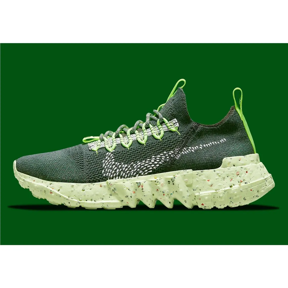 Nike shoes - Carbon Green, White, Electric Green 1