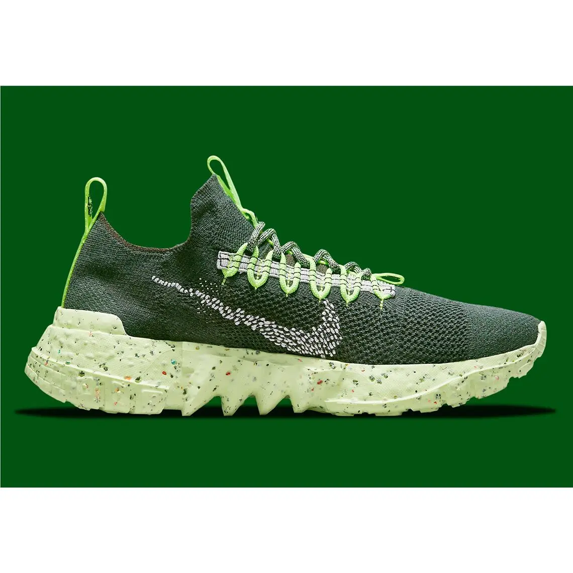 Nike shoes - Carbon Green, White, Electric Green 2
