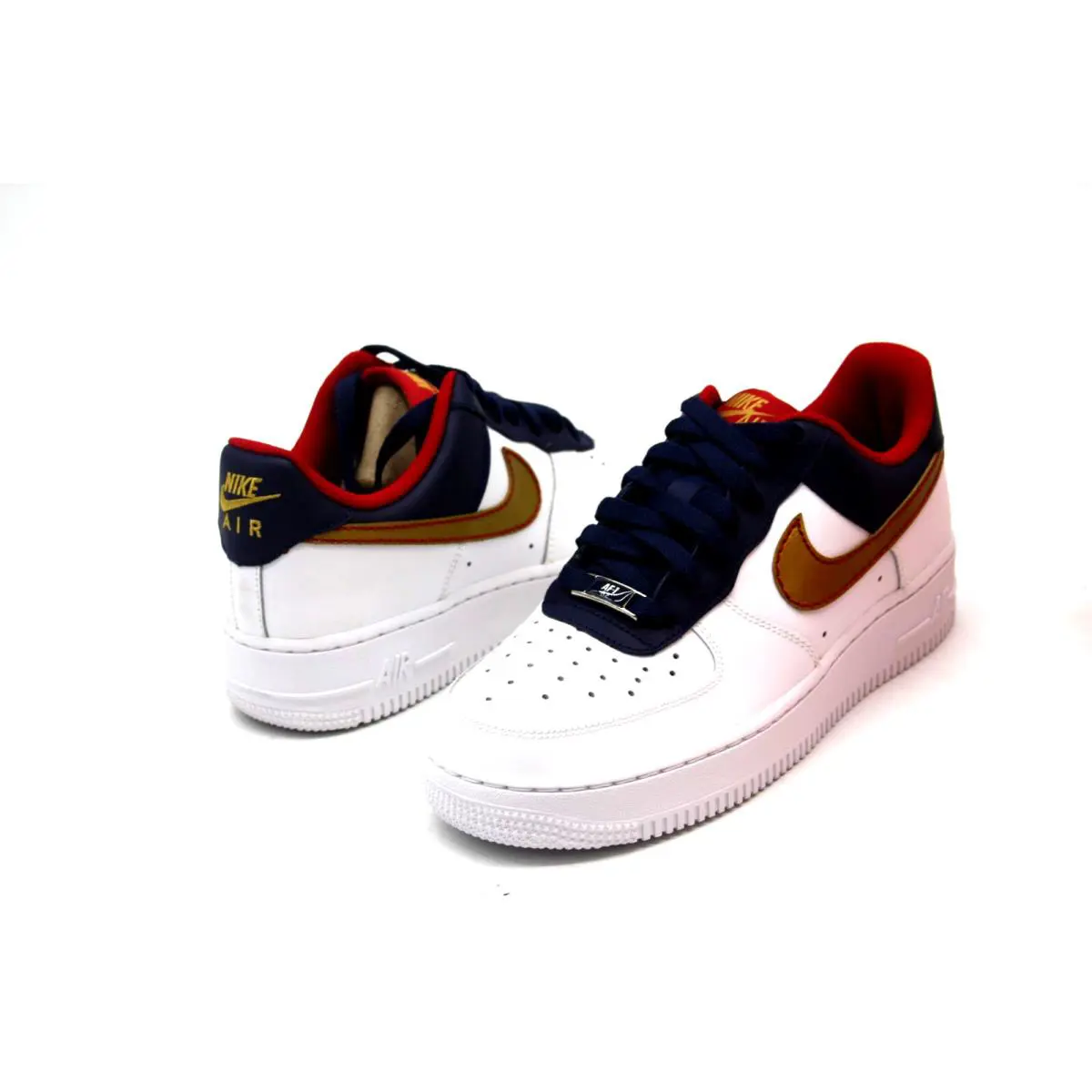 Nike shoes - Nike Air Force 1 - Air Force - WHITE/METALLIC GOLD-MIDNIGHT NAVY 2