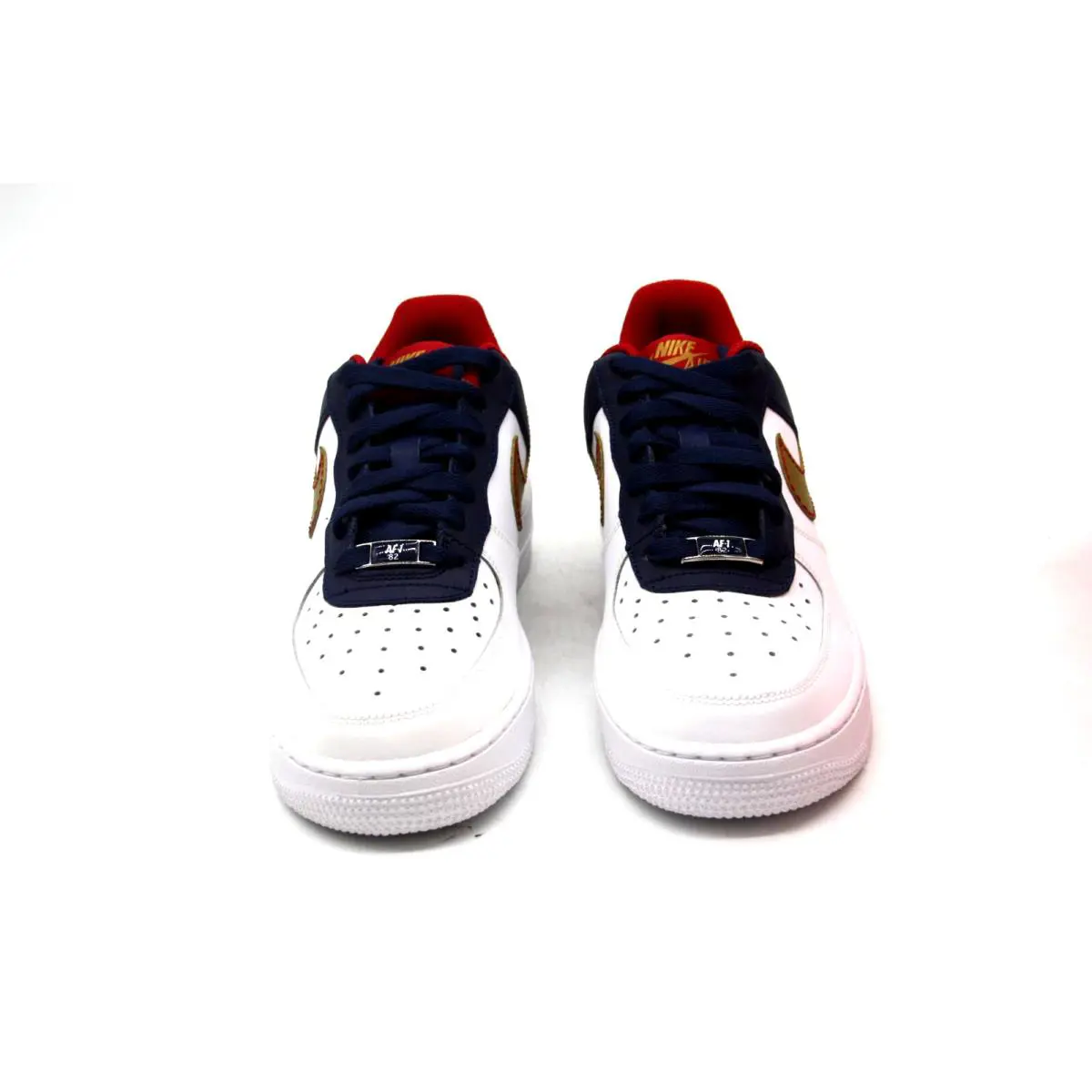 Nike shoes - Nike Air Force 1 - Air Force - WHITE/METALLIC GOLD-MIDNIGHT NAVY 3