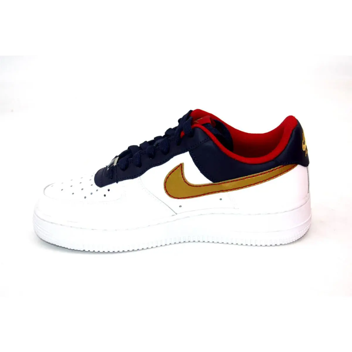 Nike shoes - Nike Air Force 1 - Air Force - WHITE/METALLIC GOLD-MIDNIGHT NAVY 0