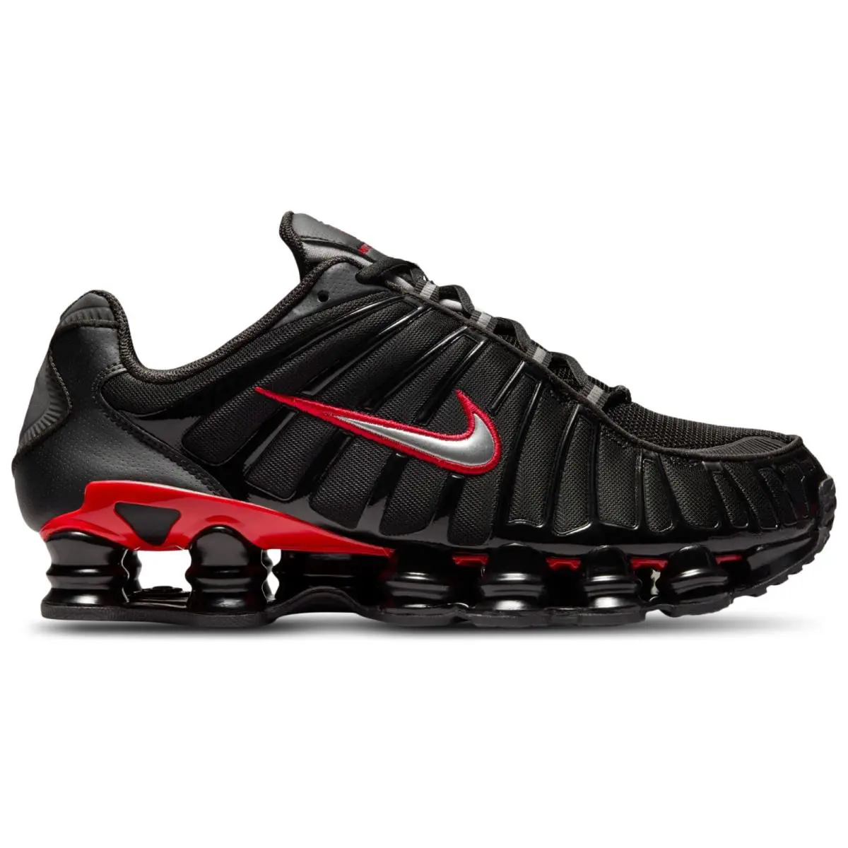 Nike shoes - Nike Shox - Shox - Black, Maufacturer: Black/University Red/Metallic Silver 0