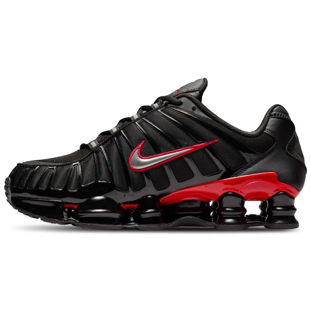 Nike shoes - Nike Shox - Shox - Black, Maufacturer: Black/University Red/Metallic Silver 2