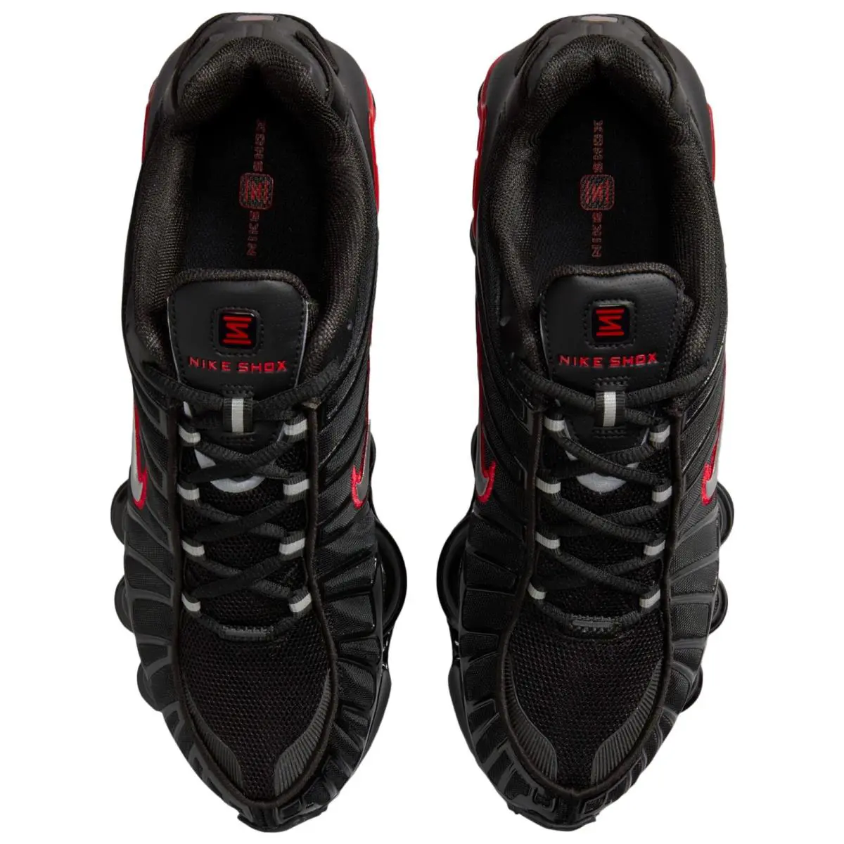 Nike shoes - Nike Shox - Shox - Black, Maufacturer: Black/University Red/Metallic Silver 5