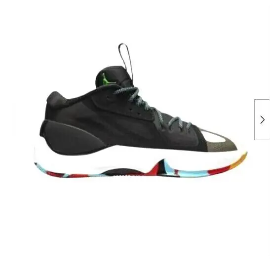 Nike Air Jordan Zoom Separate Black White Green Strike Shoes Var Sizes - Black/White/Green-Strike