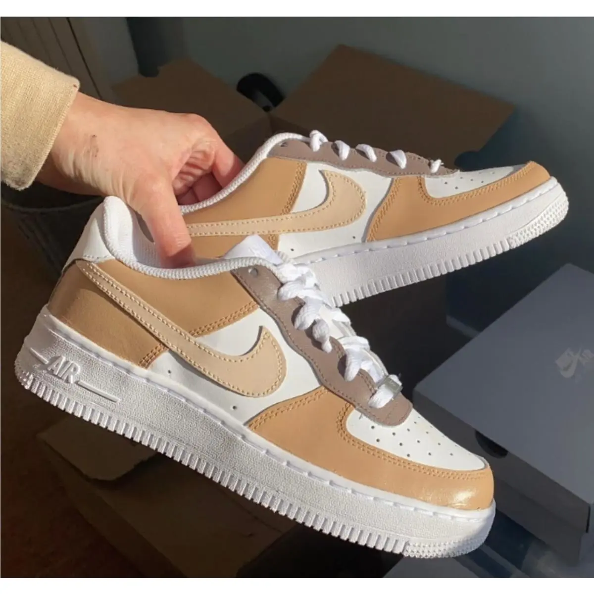 Nike shoes - Nike Air Force 1 - Air Force - DD8959-100 - Brown 0