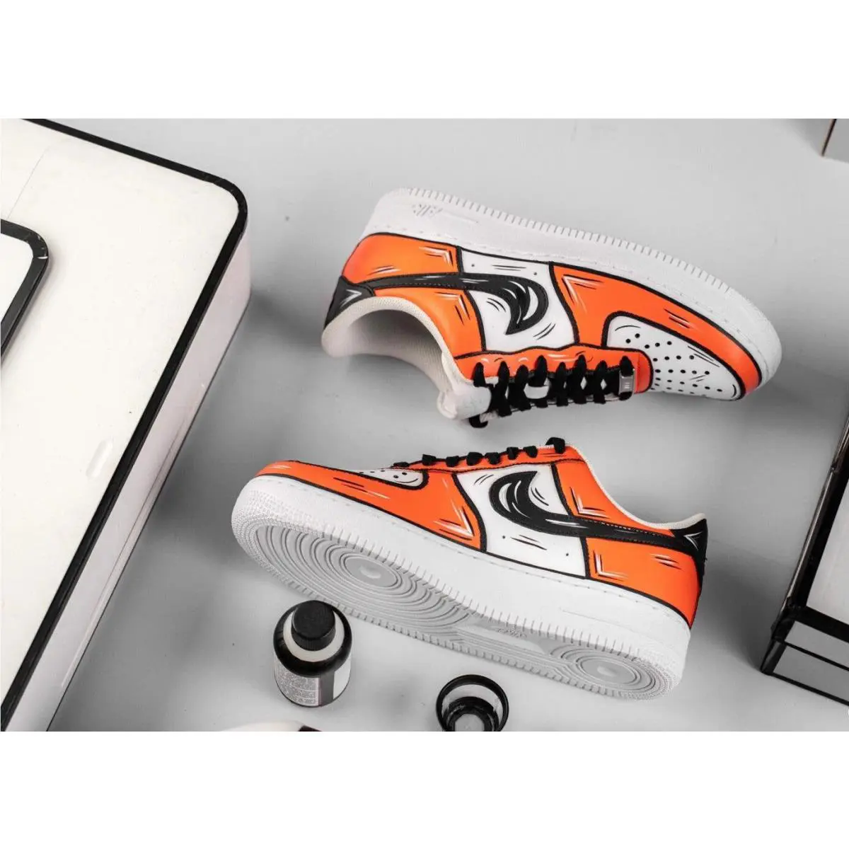Nike shoes - Nike Air Force 1 - Air Force - DD8959-100 - Orange 5