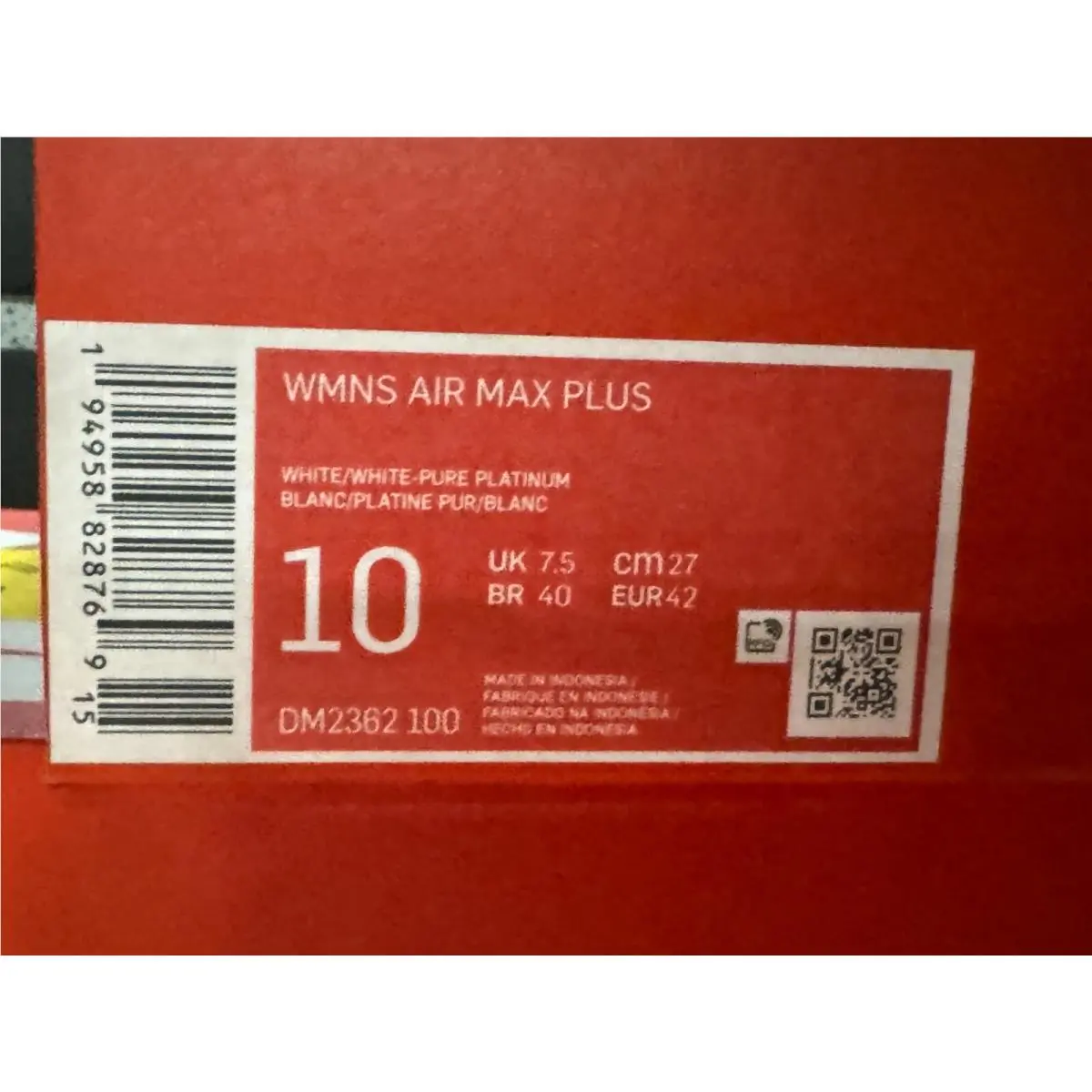 Nike shoes - Nike Air Max Plus - Air Max Plus - Dm2362-100 - White 3