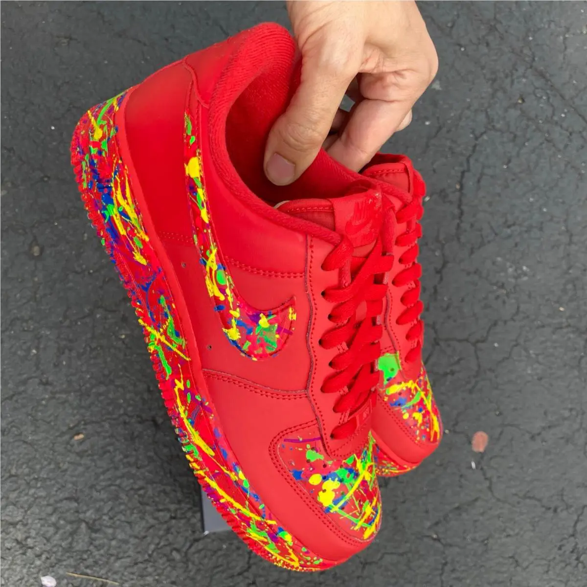Nike shoes - Nike Air Force 1 - Air Force - DD8959-100 - Red 40