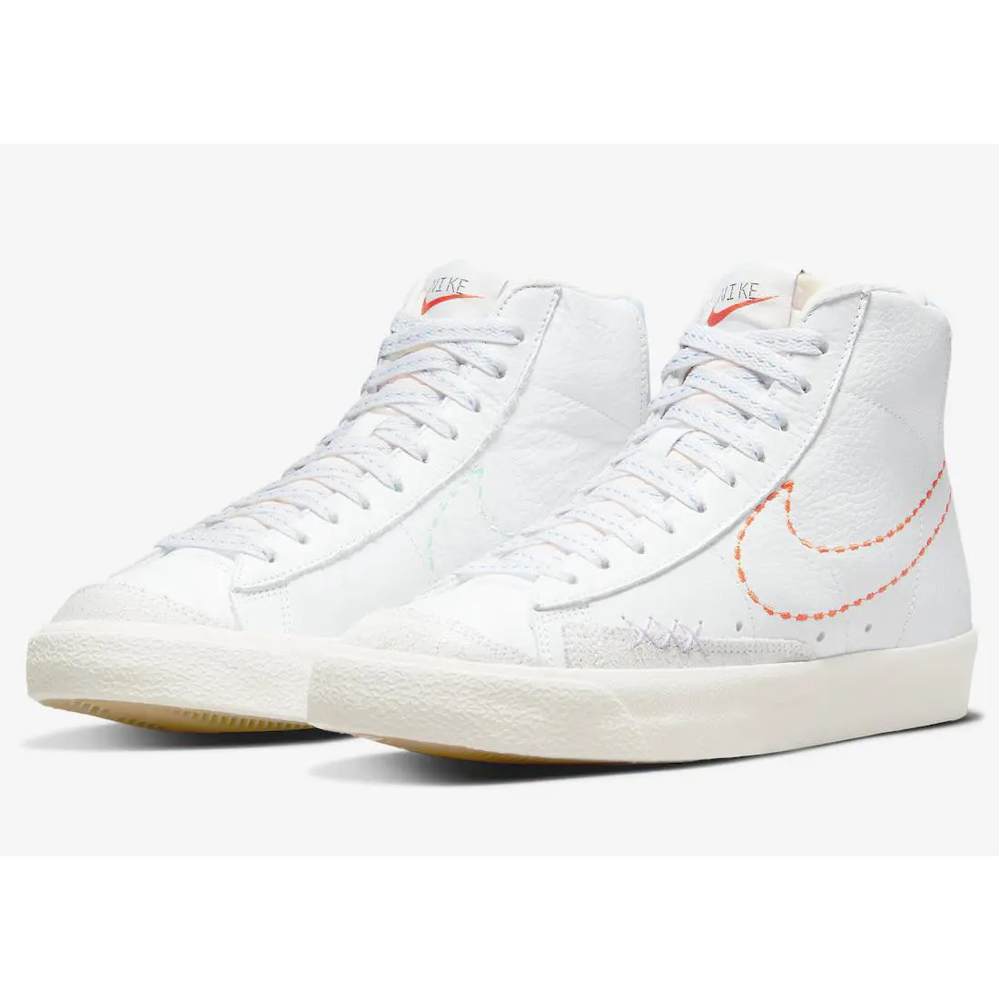 Nike shoes - White, Safety Orange, Lilac 1