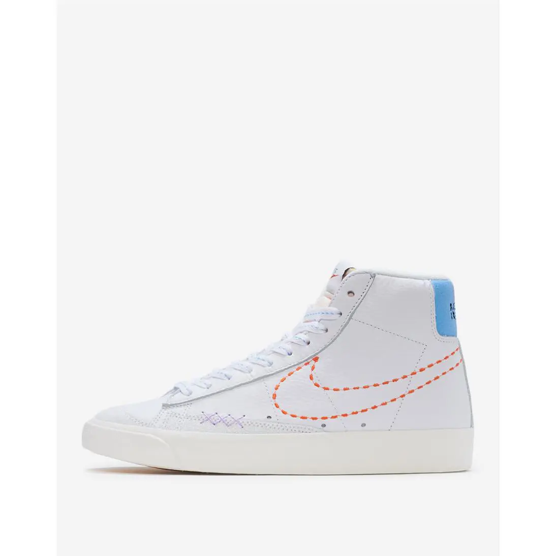 Nike shoes - White, Safety Orange, Lilac 4