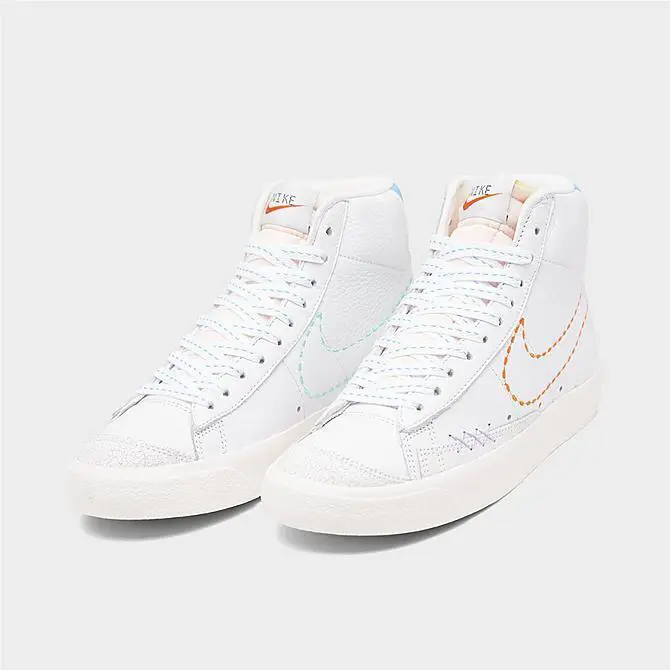 Nike shoes - White, Safety Orange, Lilac 5