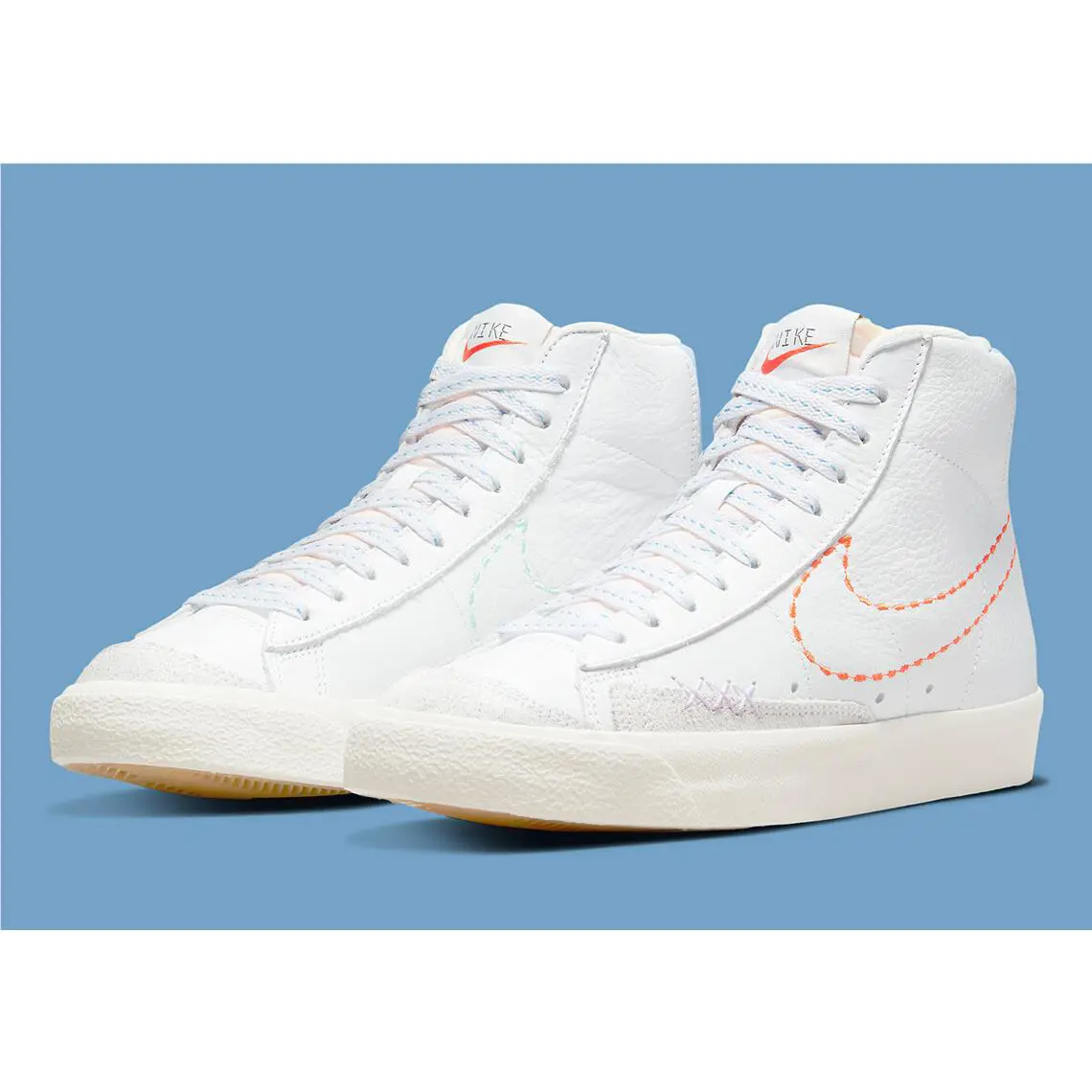 Nike shoes - White, Safety Orange, Lilac 0