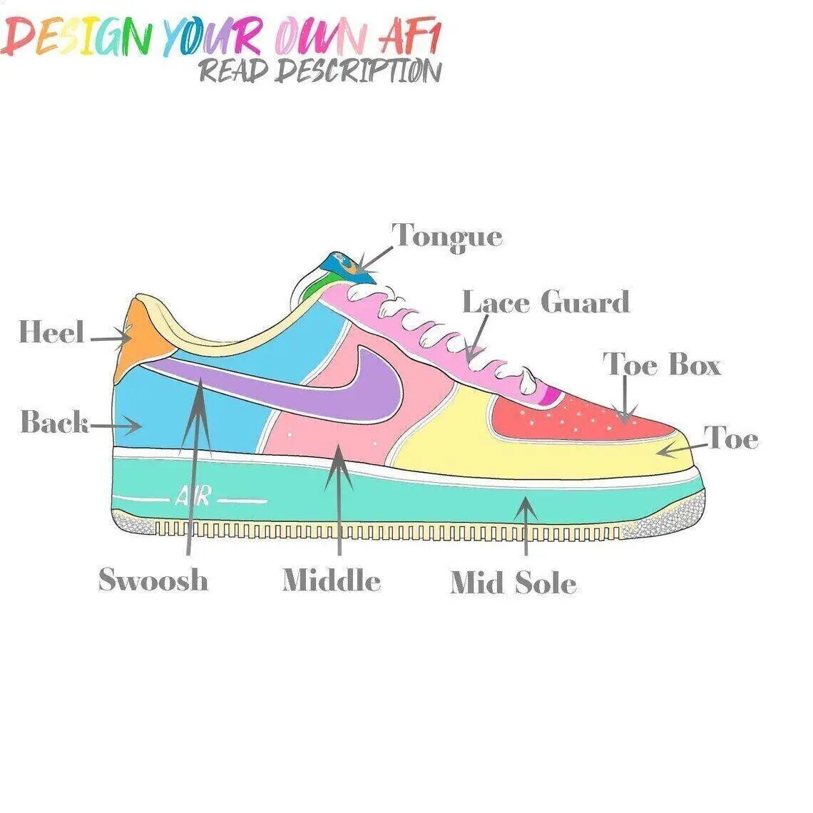 Nike shoes - Nike Air Force 1 - Air Force - DD8959-100 - Pink 9