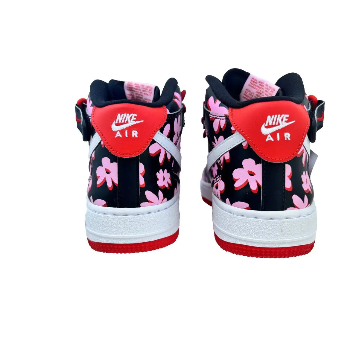 Nike shoes - AIR FORCE 1 MID EASYON SE GS - FQ3692-001 - BLACK/WHITE-PINK RISE 12
