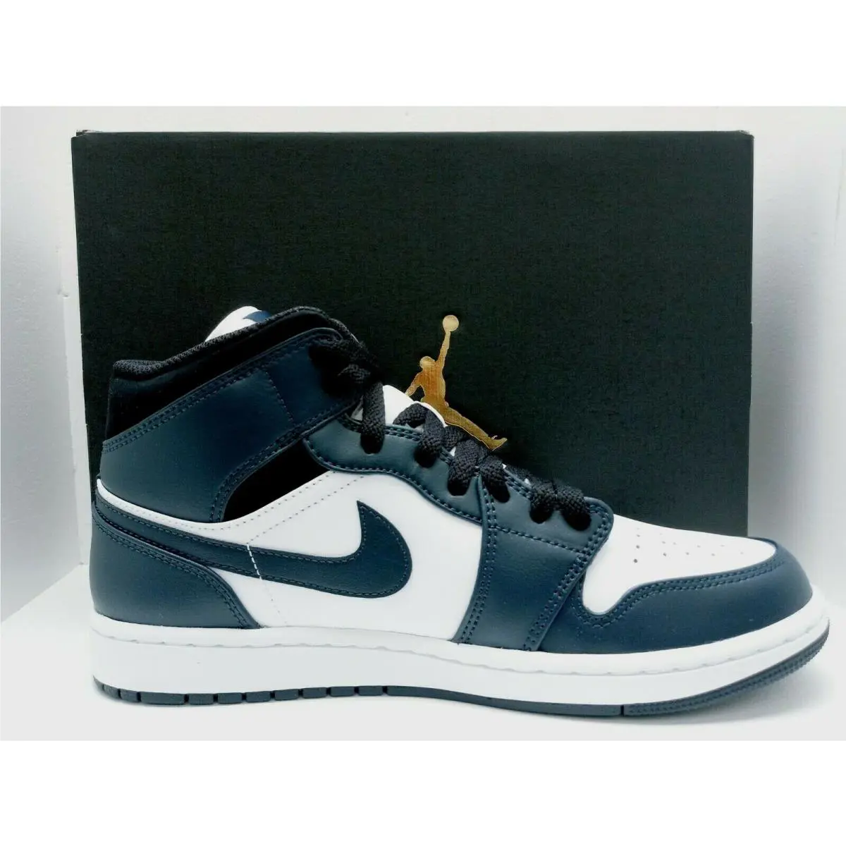 Nike shoes - Air Jordan 1 Mid - Air Mid - 554724-411 - NAVY Blue/WHITE 6