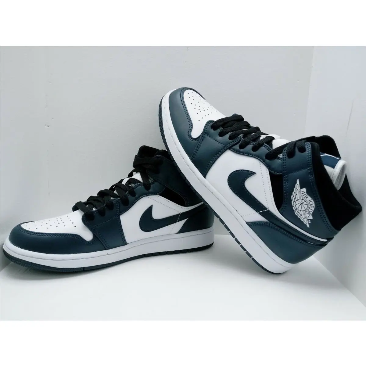 Nike shoes - Air Jordan 1 Mid - Air Mid - 554724-411 - NAVY Blue/WHITE 17