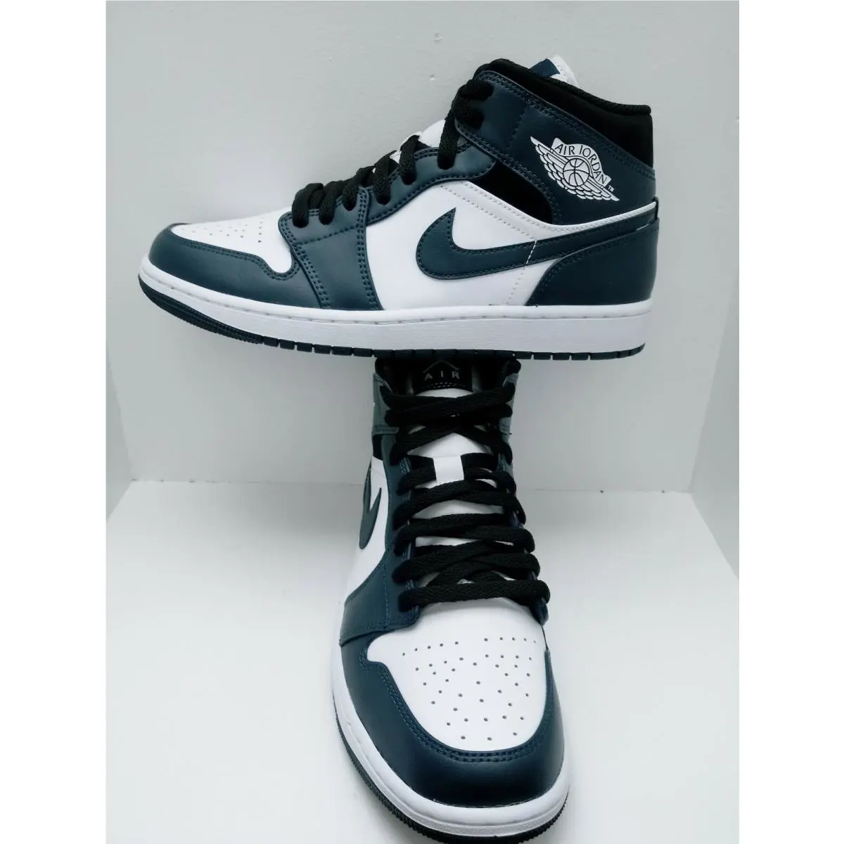 Nike shoes - Air Jordan 1 Mid - Air Mid - 554724-411 - NAVY Blue/WHITE 20