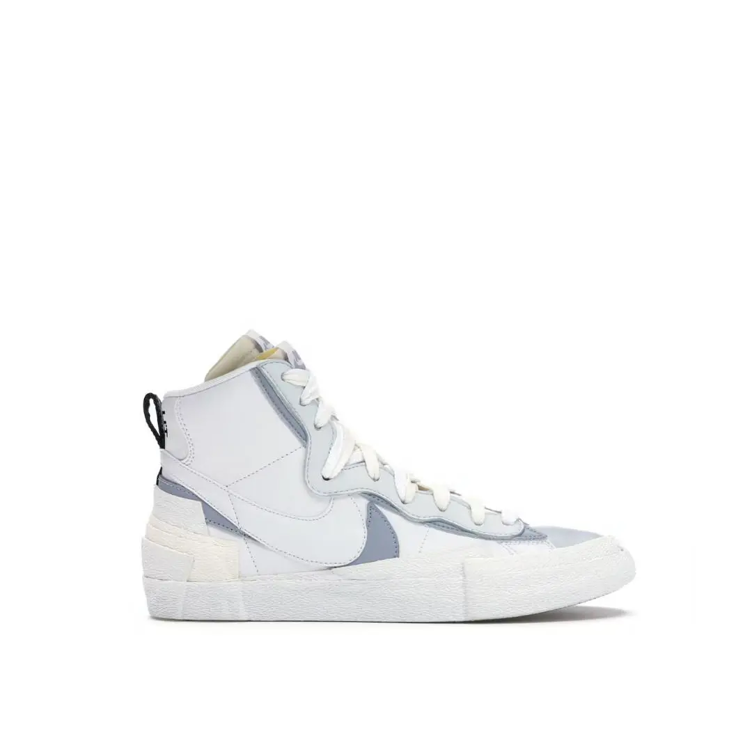 Nike Blazer Mid Sacai White Grey BV0072-100 Sz:8.5-10.5 - Grey