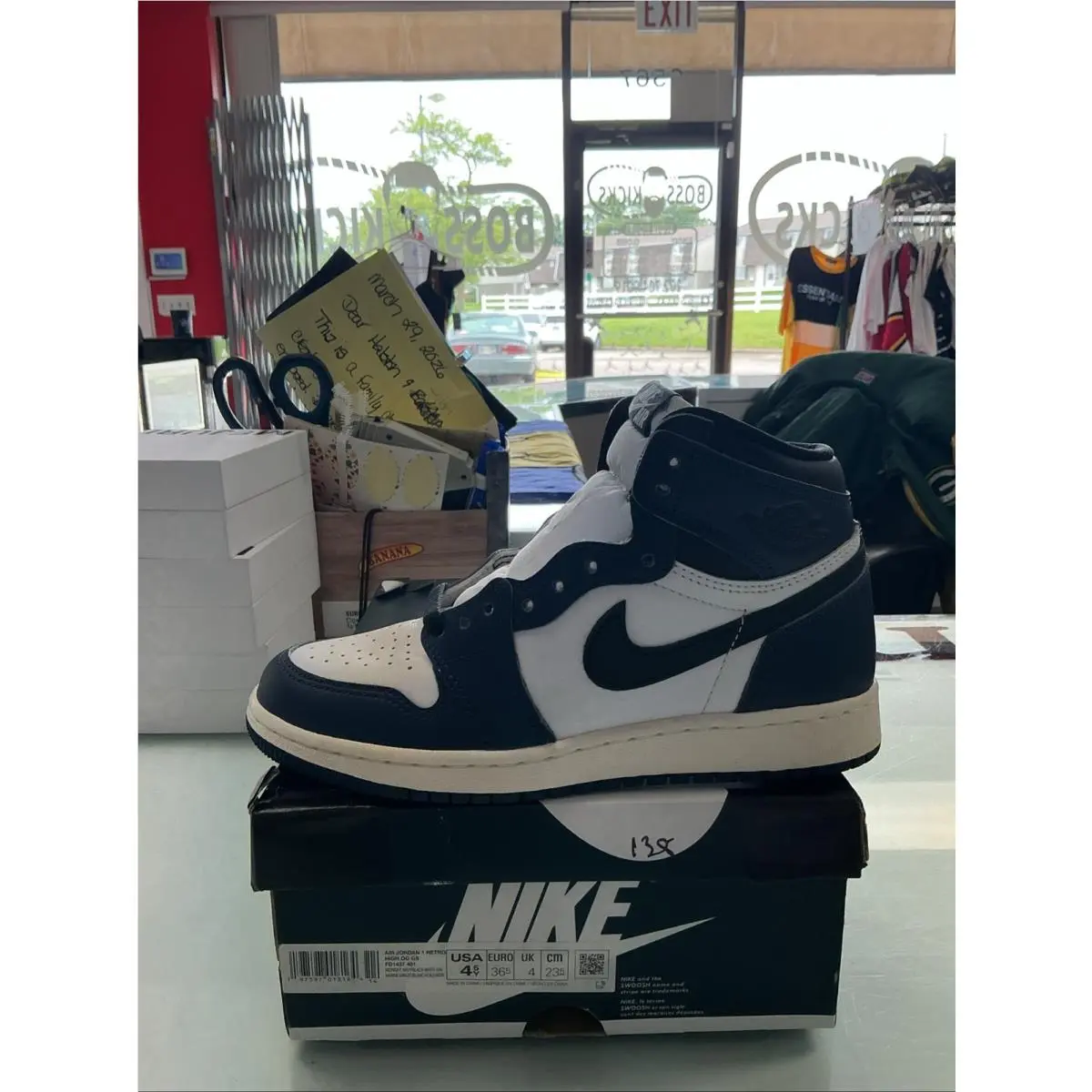 Nike shoes - Air Jordan 1 Retro High OG GS - FD1437-401 - Midnight Navy, White, Black 0