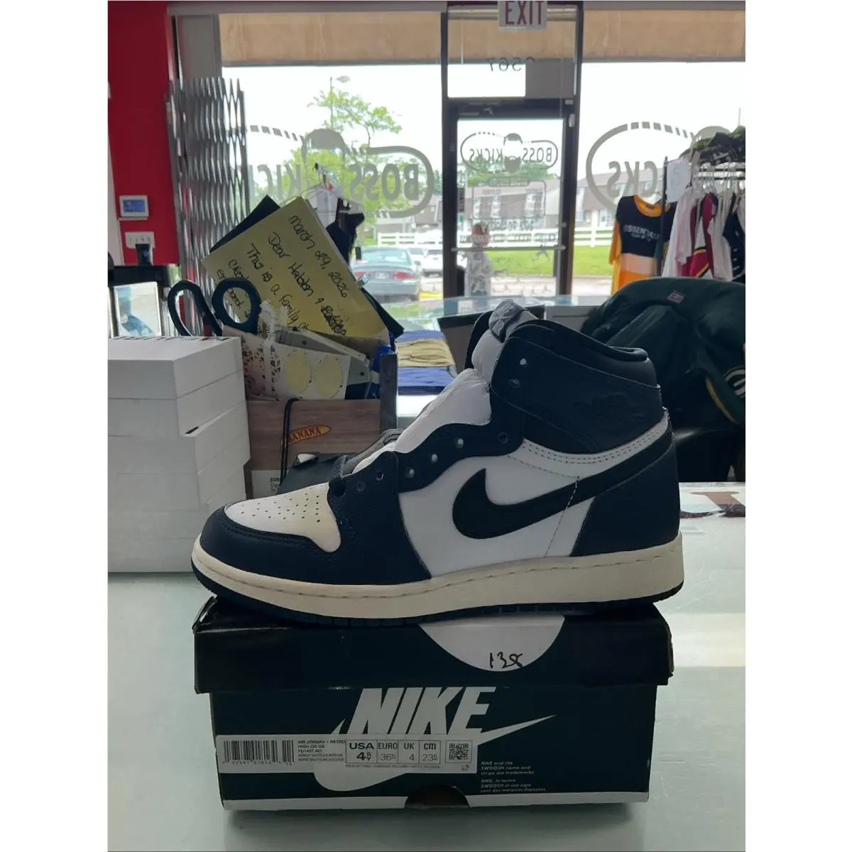 Nike shoes - Air Jordan 1 Retro High OG GS - FD1437-401 - Midnight Navy, White, Black 2