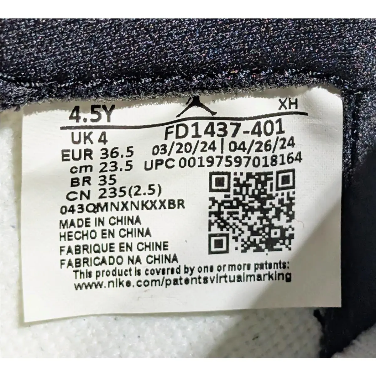 Nike shoes - Air Jordan 1 - Air - FD1437-401 - Blue, Black, White, Multicolor 10