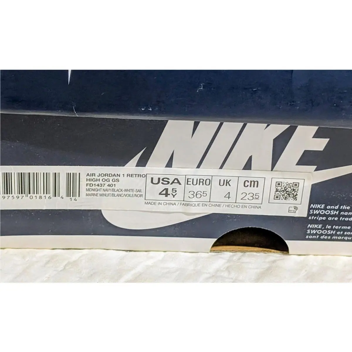 Nike shoes - Air Jordan 1 - Air - FD1437-401 - Blue, Black, White, Multicolor 13
