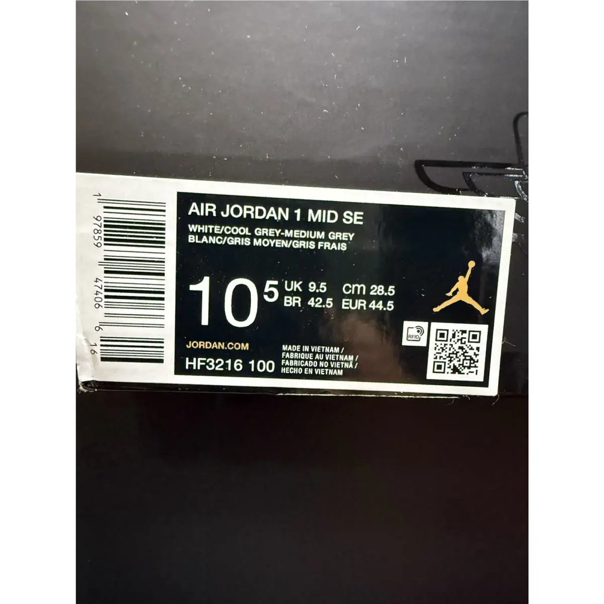Nike shoes - Nike Air Jordan 1 - Air - HF3216 100 - White (UPC: 197859474066) 6