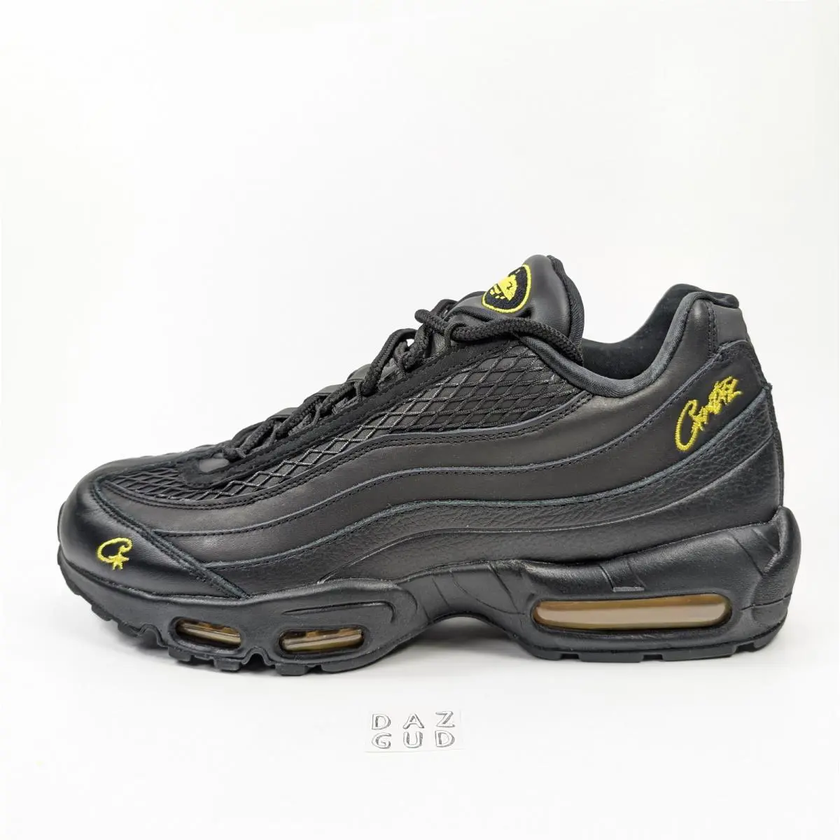 Nike shoes - Nike Corteiz x Air Max 95 SP - FB2709-003 - Black, Manufacturer: Black/Black/Tour Yellow 2