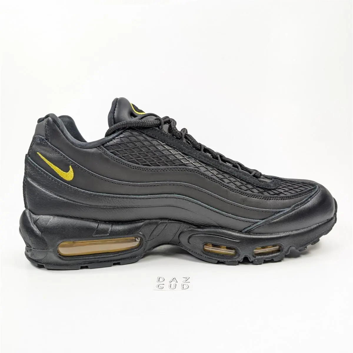 Nike shoes - Nike Corteiz x Air Max 95 SP - FB2709-003 - Black, Manufacturer: Black/Black/Tour Yellow 7
