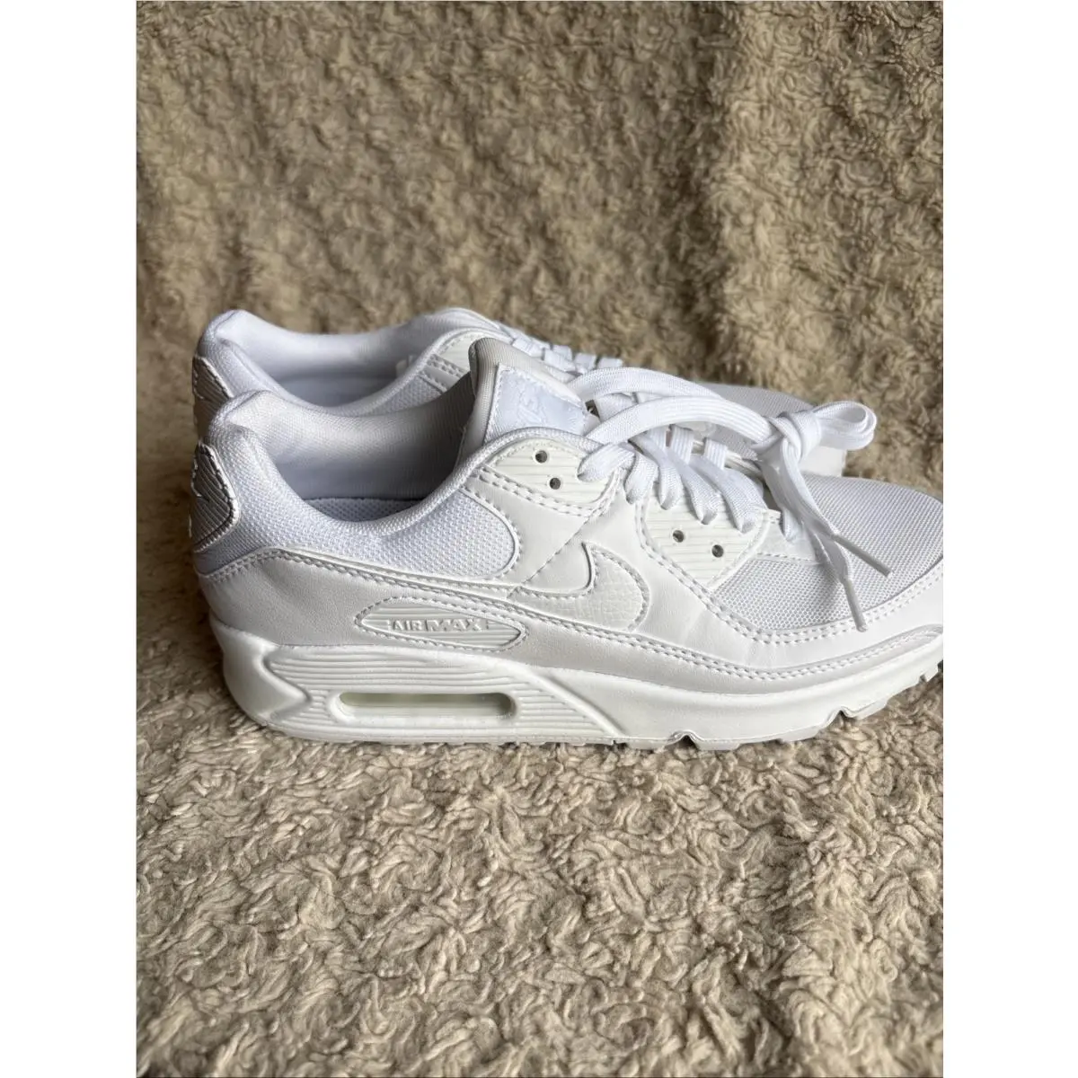 Size 8 -  Air Max 90 Triple White Womens by Nike