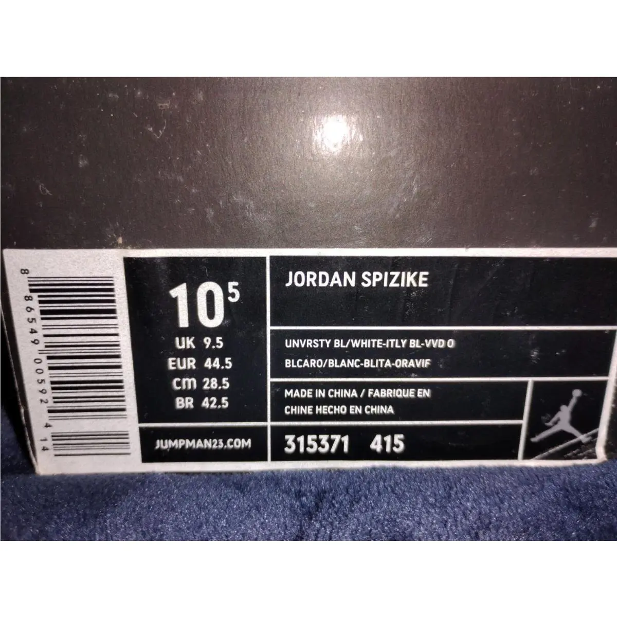 Nike shoes - Jordan Spizike - Spizike - 315371 415 - Blue (UPC: 886549005931) 6