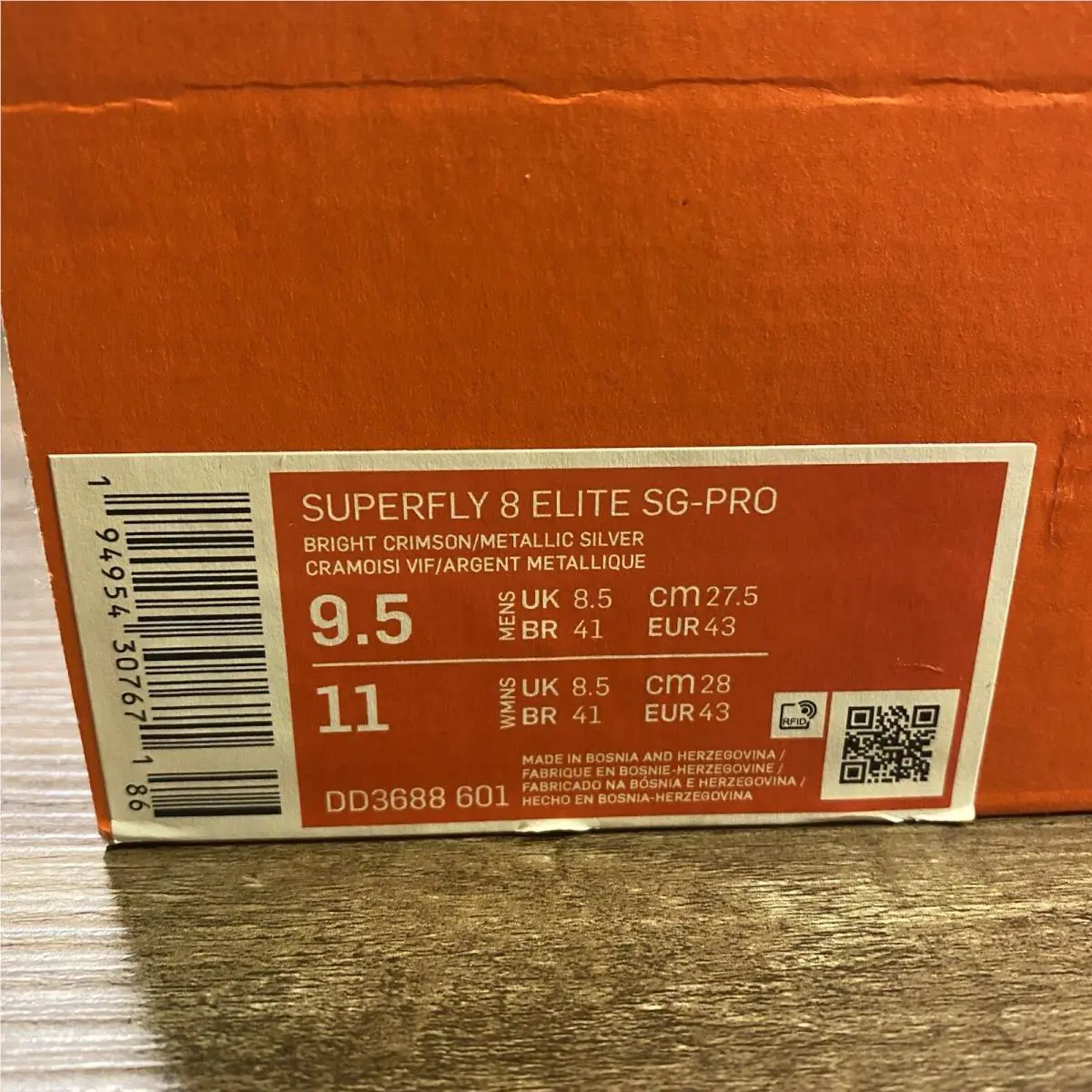 Nike shoes - Nike Mercurial Superfly 8 Elite SG Pro - DD3688 601 - Bright Crimson Metallic Silver 0