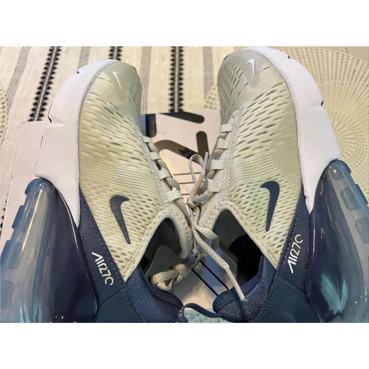 Nike shoes - Nike Air Max 270 - Air Max - FQ8783-072 - Light Bone/Diffused Blue-White 9