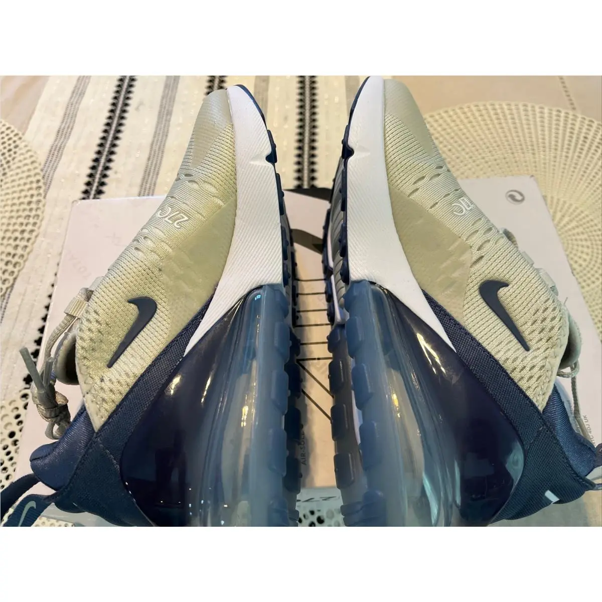 Nike shoes - Nike Air Max 270 - Air Max - FQ8783-072 - Light Bone/Diffused Blue-White 10