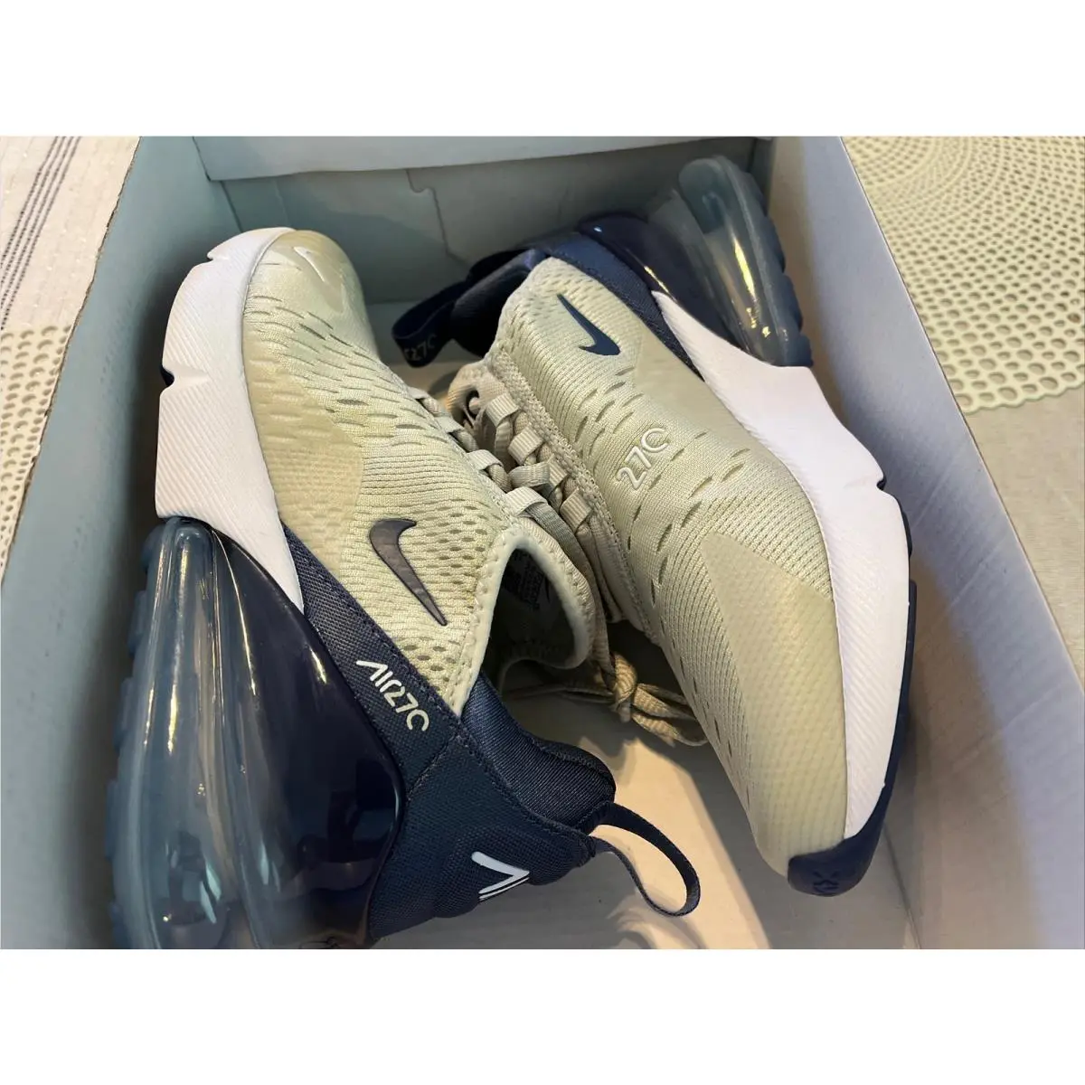Nike shoes - Nike Air Max 270 - Air Max - FQ8783-072 - Light Bone/Diffused Blue-White 12