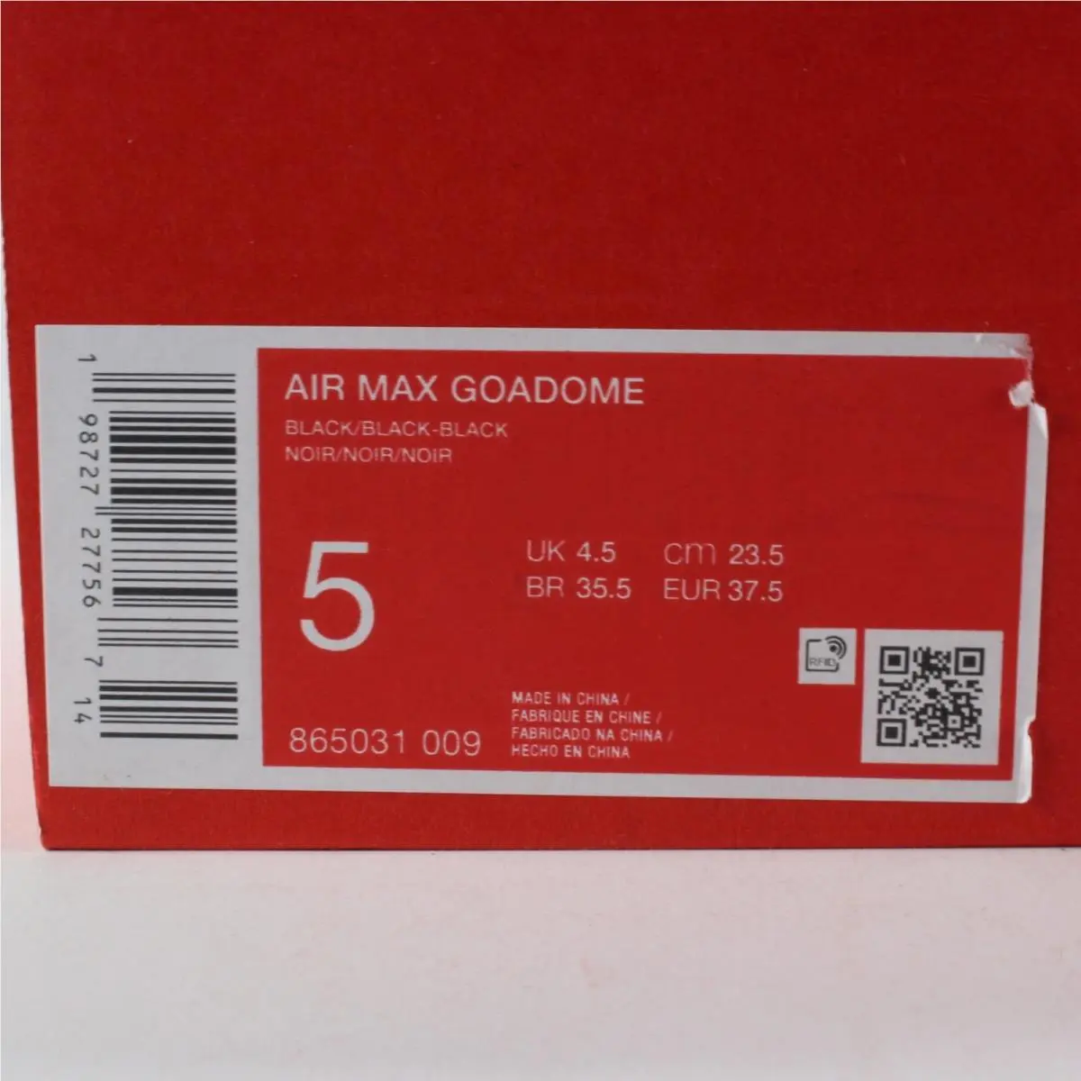 Nike shoes - Nike Air Max Goadome - Air Max Goadome - 865031-009 - Black 9